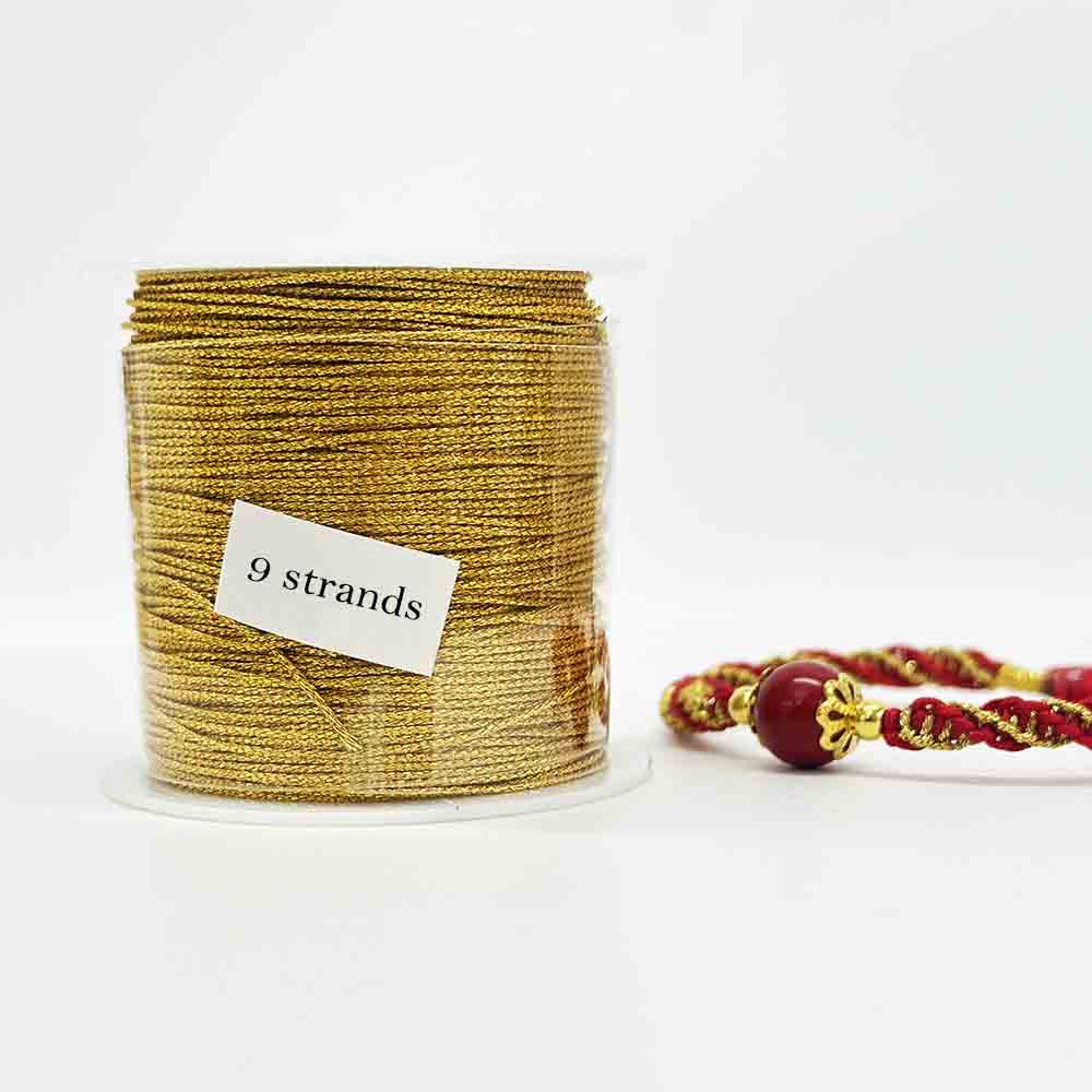 3strands 6strands 9strands Gold Thread Cord String