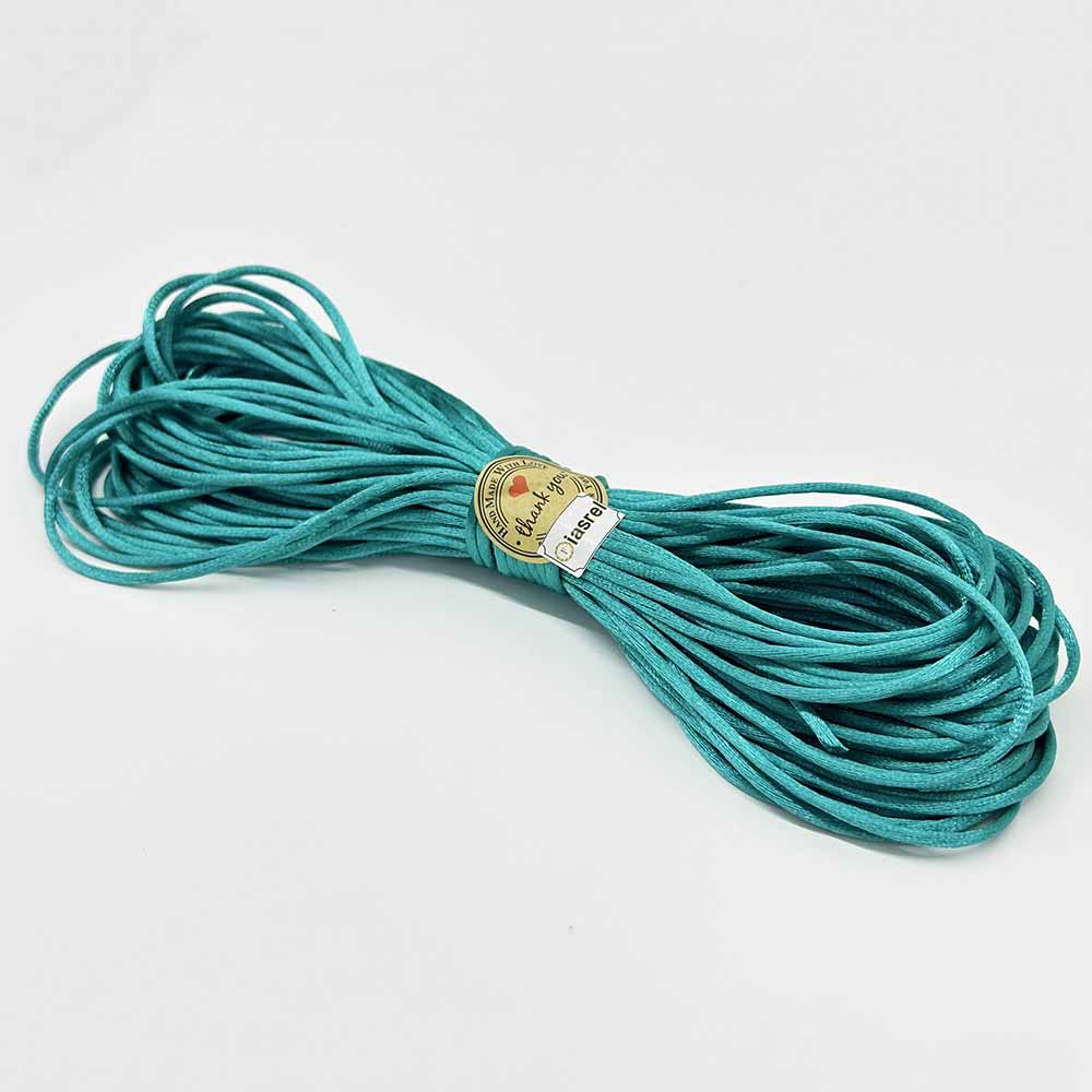 20 Yards/lot 1.5/2.0/2.5mm Satin Nylon Cord Thread Chinese Knotting Silky Macrame Braided Rope