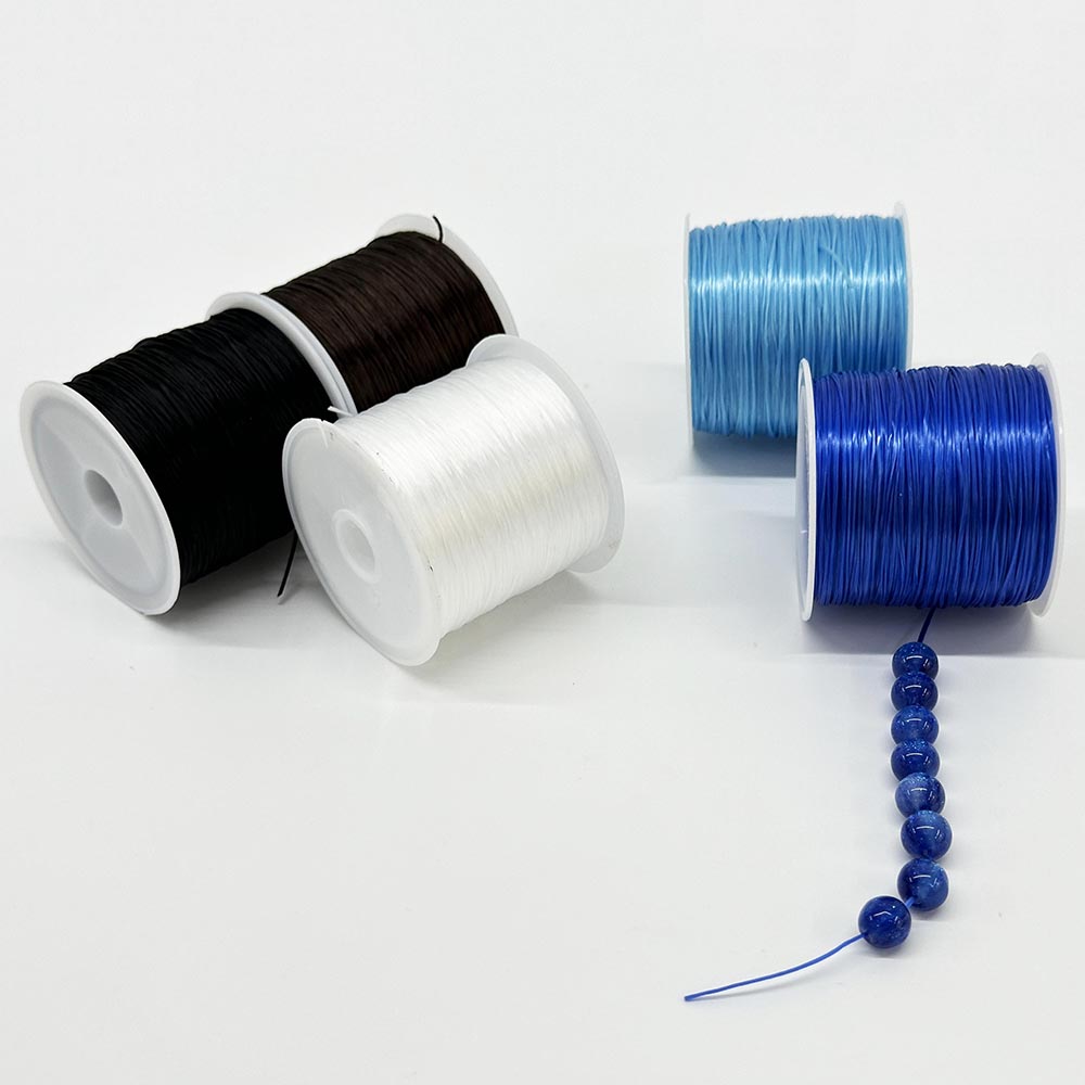 32Yards/Roll 0.8mm 5Rolls Blue Series Elastic Cord Beading Threads Stretched String Elastic String