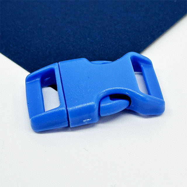 15mm 5pcs 5/8 Inch Curved Plastic Quick Release Buckles for Paracord Bracelets Dog Collars Luggage Straps Pet Collars Backpacks