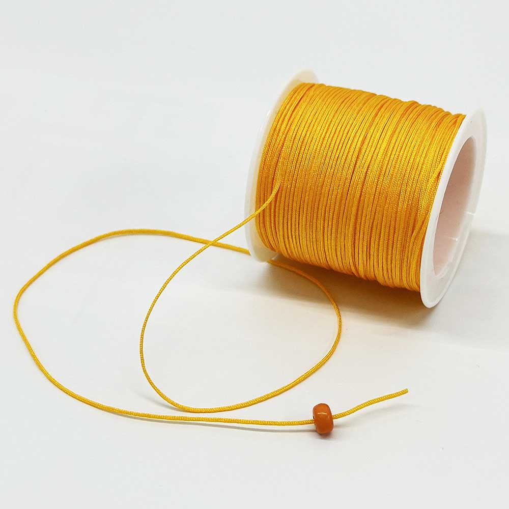 Yellow Series 4rolls 0.8mm Nylon Cord Jewelry Making String