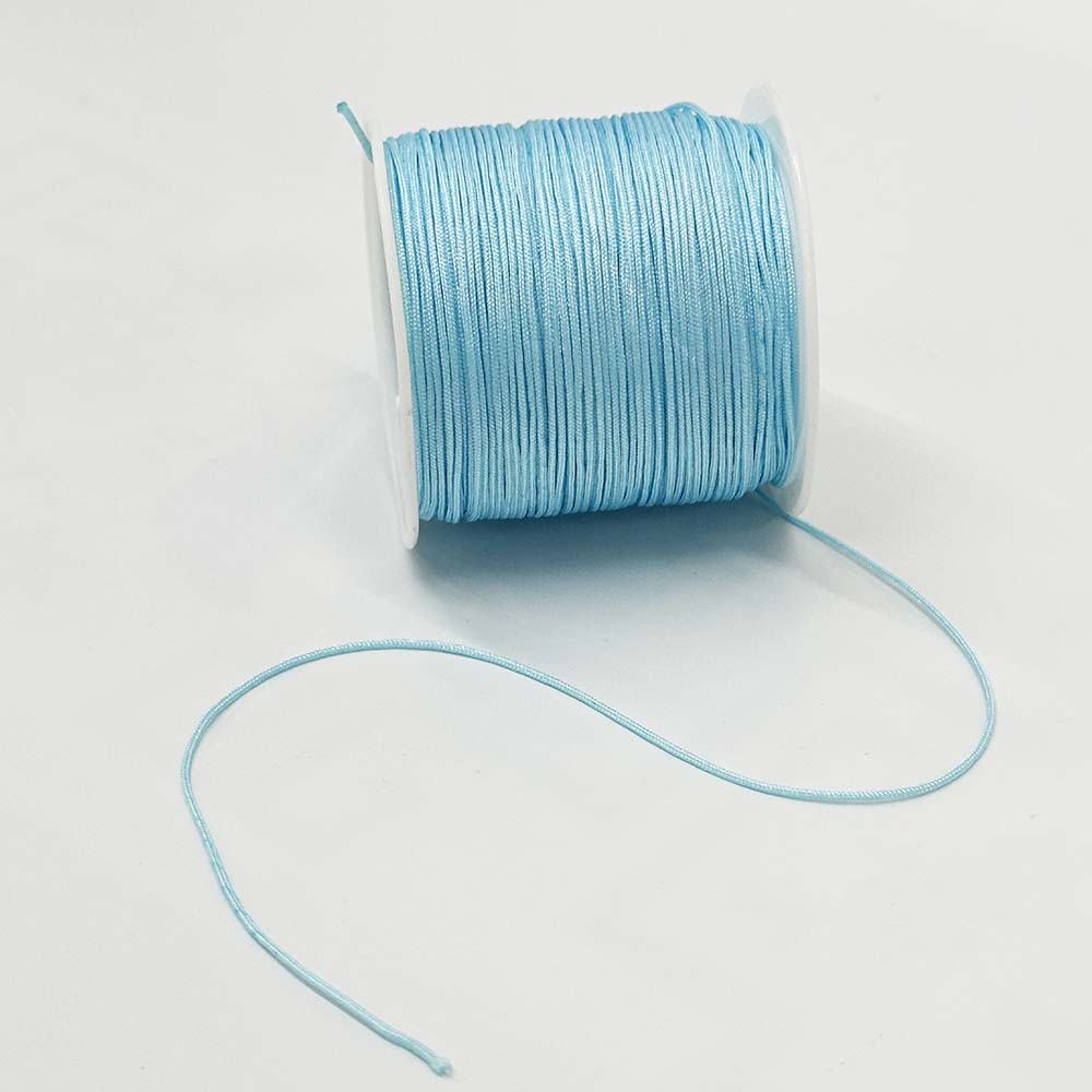 Blue Series 4rolls 0.8mm Nylon Cord Jewelry Making String