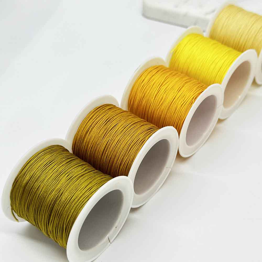 5rolls 0.6mm Bright Series DIY Hand-made Jade Rope Braided Jade Thread