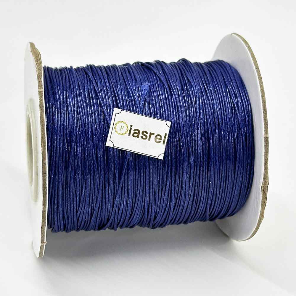 1/1.5mm 170Yards Waxed Cord Waxed Polyester Thread Rattail Waxed Beading String Cord