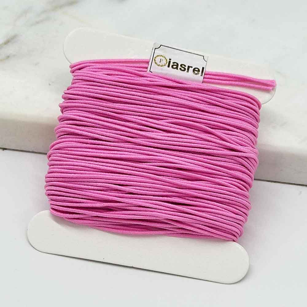 1mm 25yards Braided Elastic Cord Beading Threads Stretch String Fabric Crafting Cords