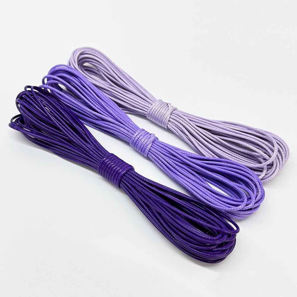 3pc 0.5/0.8/1.0/1.5mm Waxed Cord Rope PU Leather Thread Cord String Strap Necklace Rope