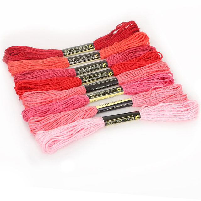 8pcs Jacquard Thread Cotton Thread  Embroidery Floss Cross Stitch Thread