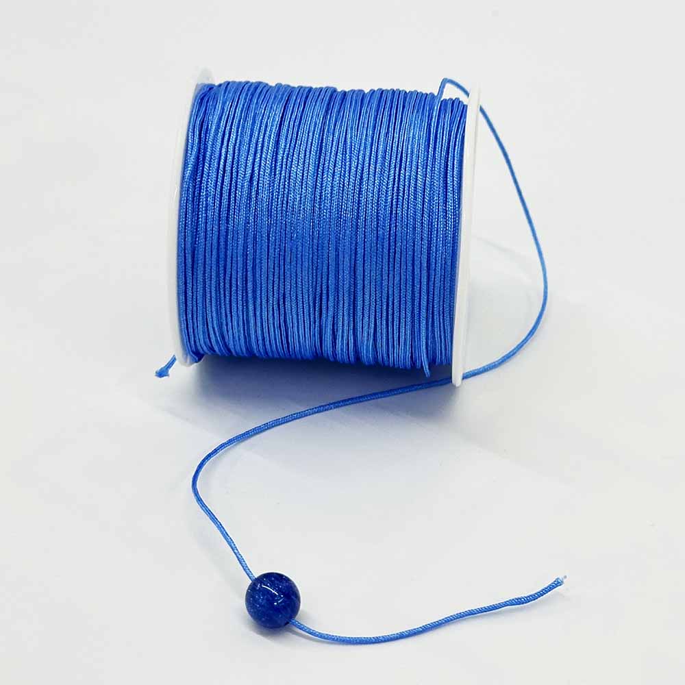 Blue Series 4rolls 0.8mm Nylon Cord Jewelry Making String