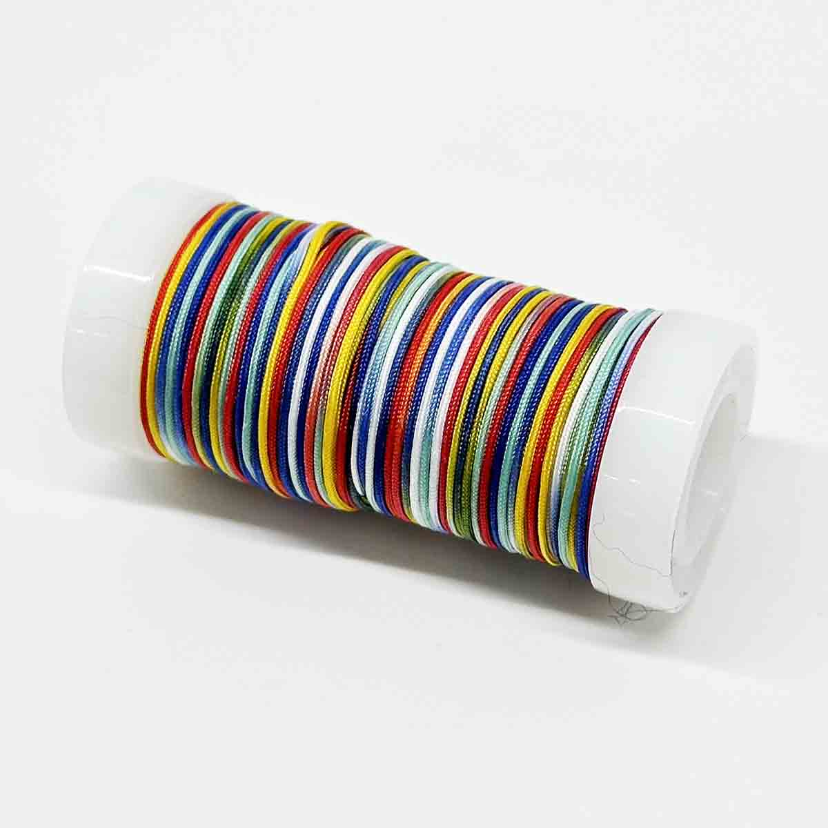 No.72 0.8mm 20yard/roll Multicolor Gradient Jade Thread Jewelry Making Nylon String