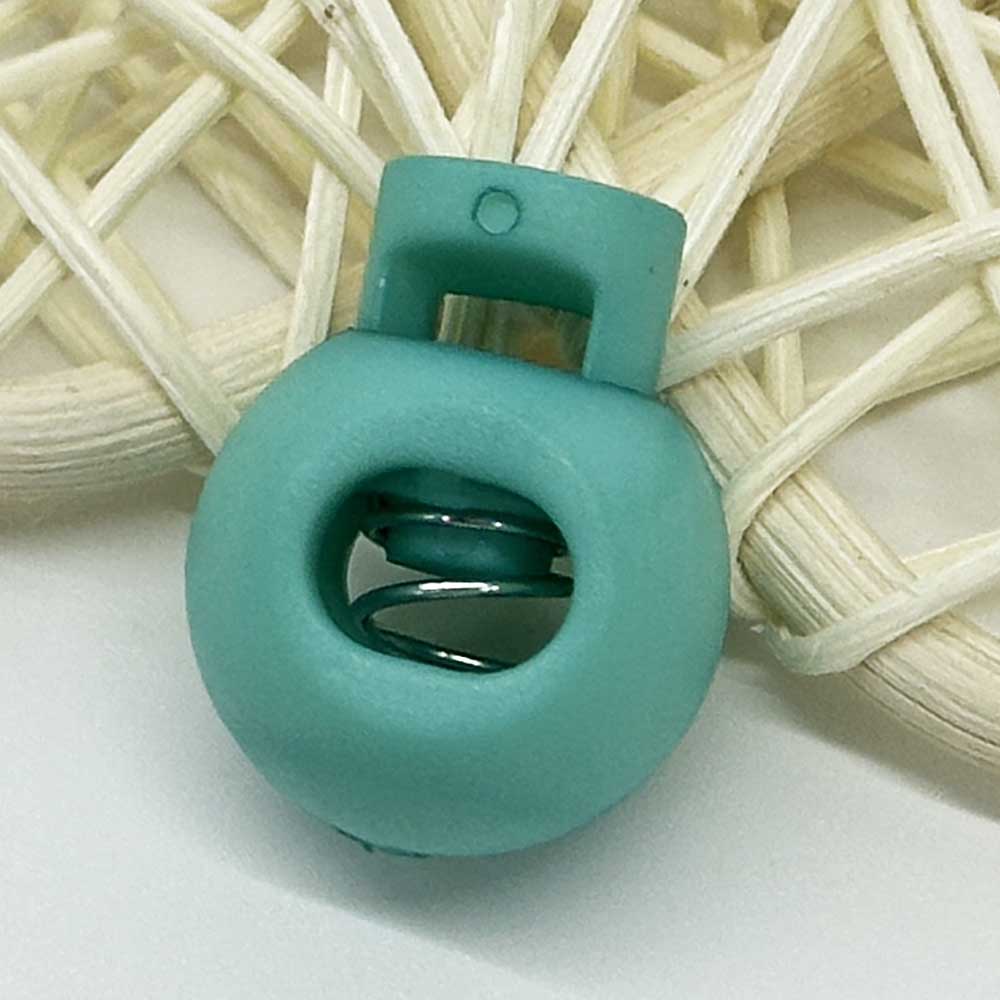 10pcs MIxed Color Plastic Round Cord Locks Single Hole Toggle Spring Stopper