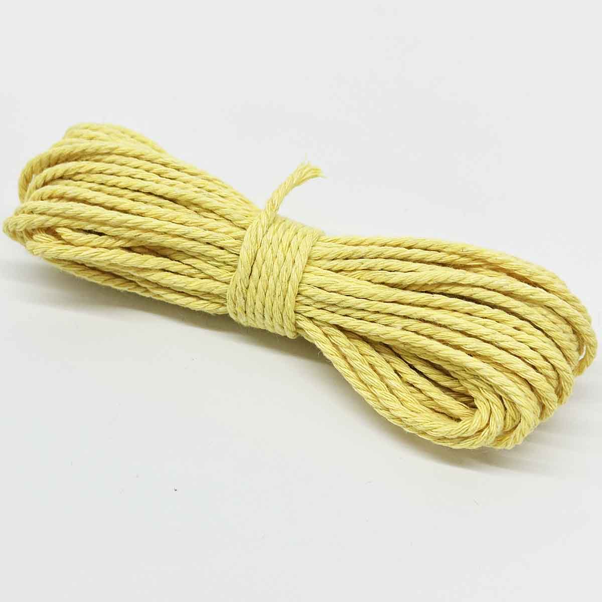 2mm Diameter 10Yards Long Cotton Polyester Strings Rope Macrame Braided Cord