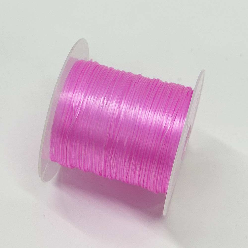 0.8mm 10Yards Elastic Bead Cord Flat Elastic Crystal String for Stretch Bracelet  Beading Bracelet Necklace Jewelry Making Craft Supplies