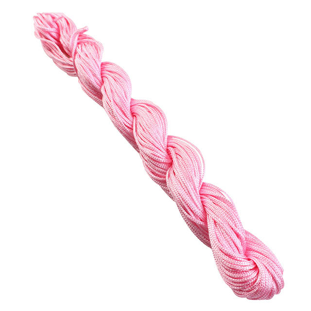 1mm 25Yards Braided Chinese Knot Cord Bracelet Necklace Beading Thread String