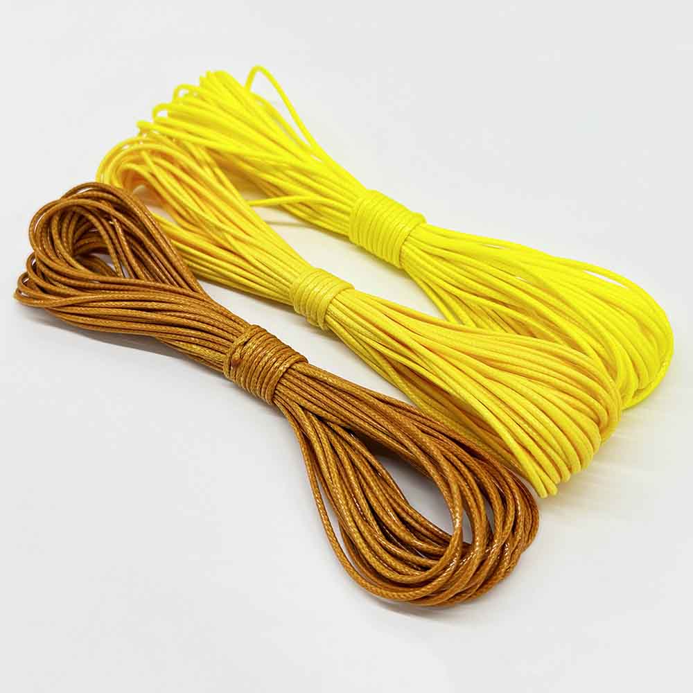 3pc 0.5/0.8/1.0/1.5mm Waxed Cord Rope PU Leather Thread Cord String Strap Necklace Rope