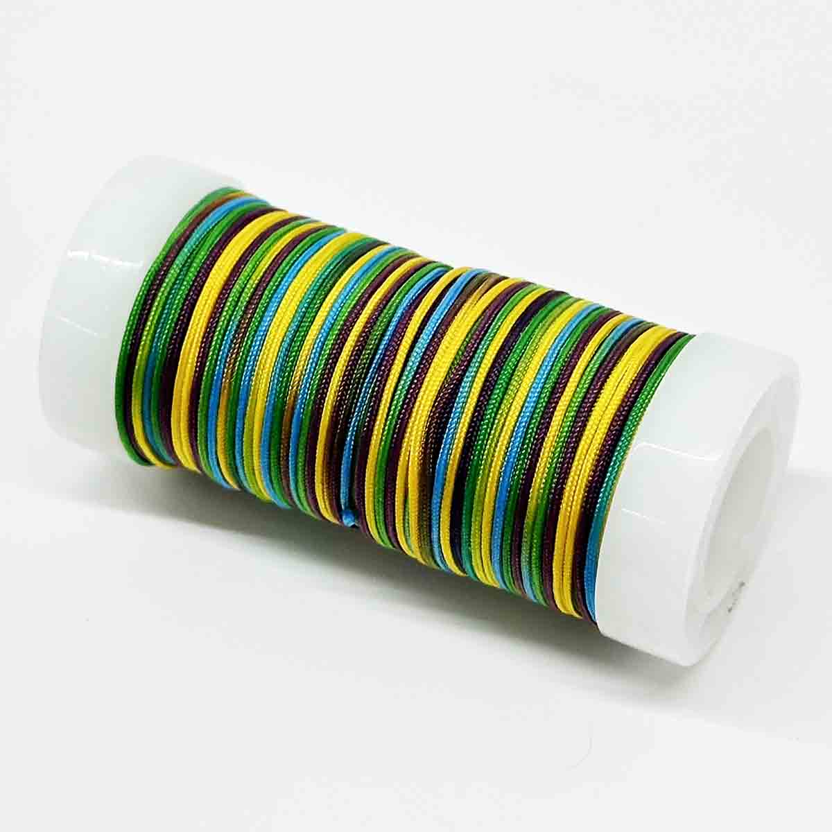 No.72 0.8mm 20yard/roll Multicolor Gradient Jade Thread Jewelry Making Nylon String