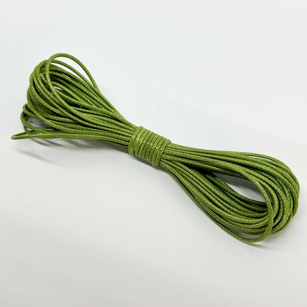 0.5-1.5mm Green Series Waxed Cord Rope PU Leather Thread String for DIY Beading Braiding Bracelet Necklace Jewelry Making