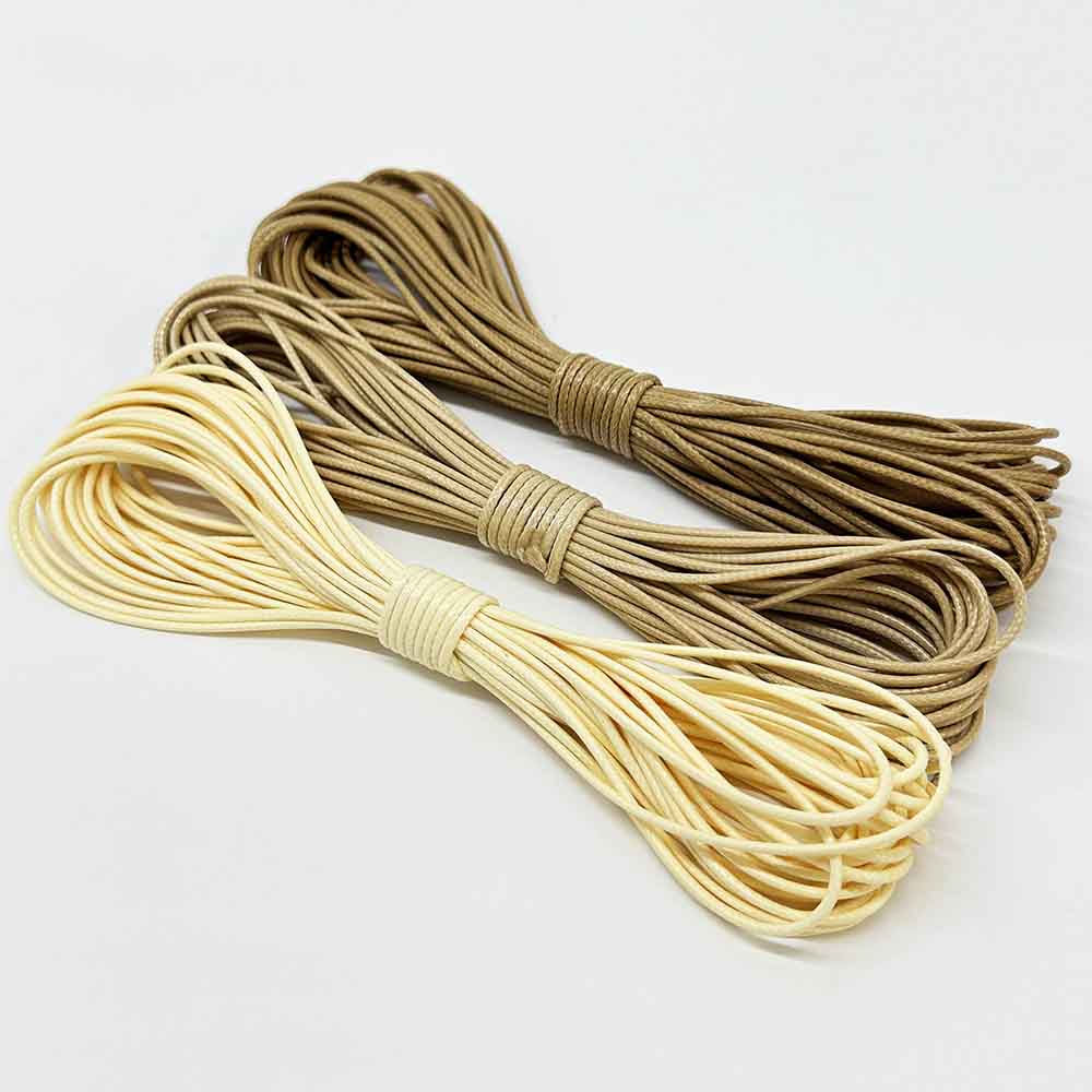 3pc 0.5/0.8/1.0/1.5mm Waxed Cord Rope PU Leather Thread Cord String Strap Necklace Rope