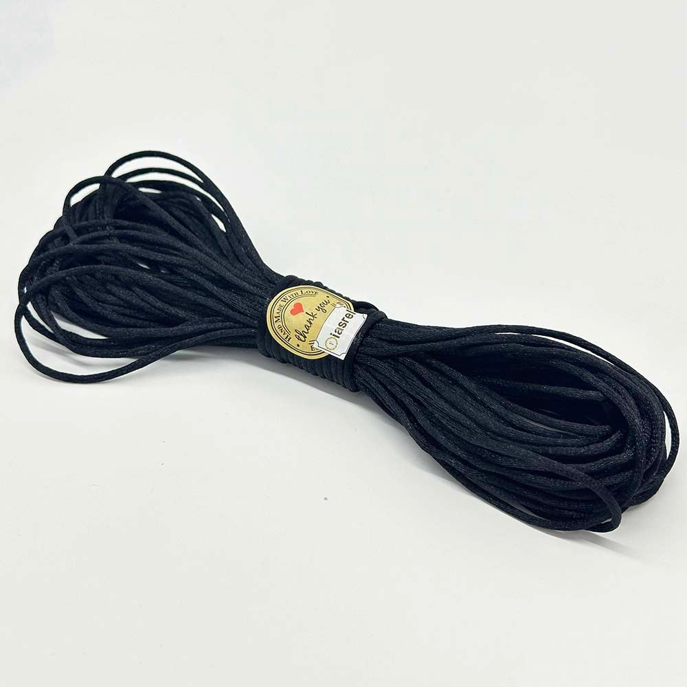 20 Yards/lot 1.5/2.0/2.5mm Satin Nylon Cord Thread Chinese Knotting Silky Macrame Braided Rope