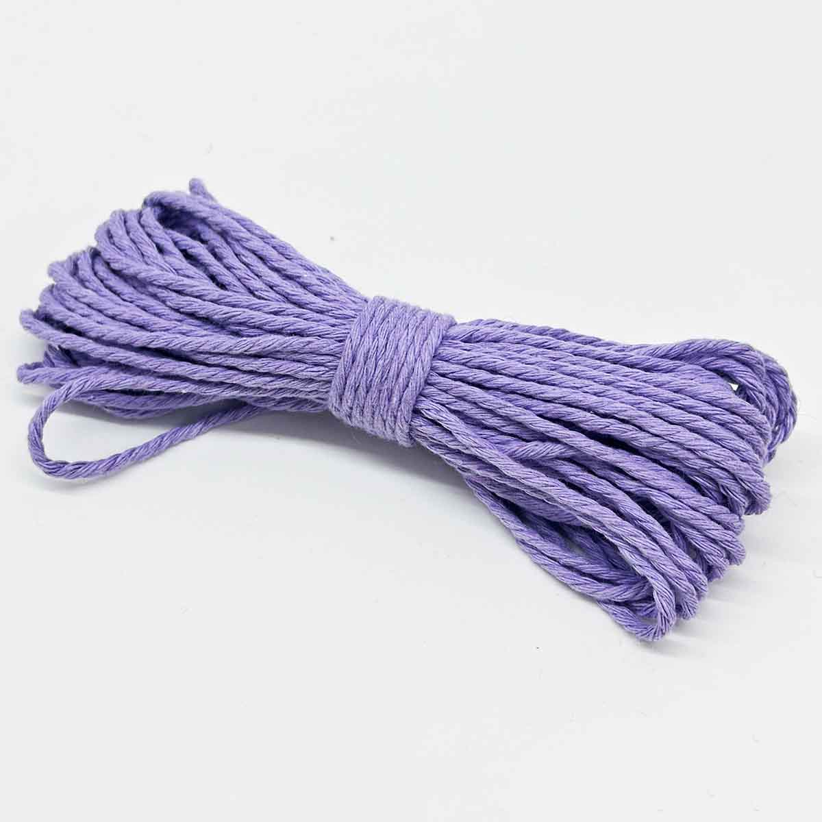 2mm Diameter 10Yards Long Cotton Polyester Strings Rope Macrame Braided Cord