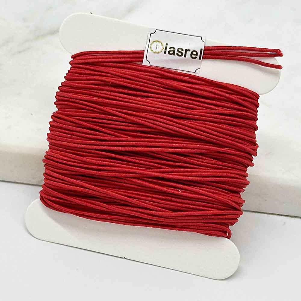 1mm 25yards Braided Elastic Cord Beading Threads Stretch String Fabric Crafting Cords