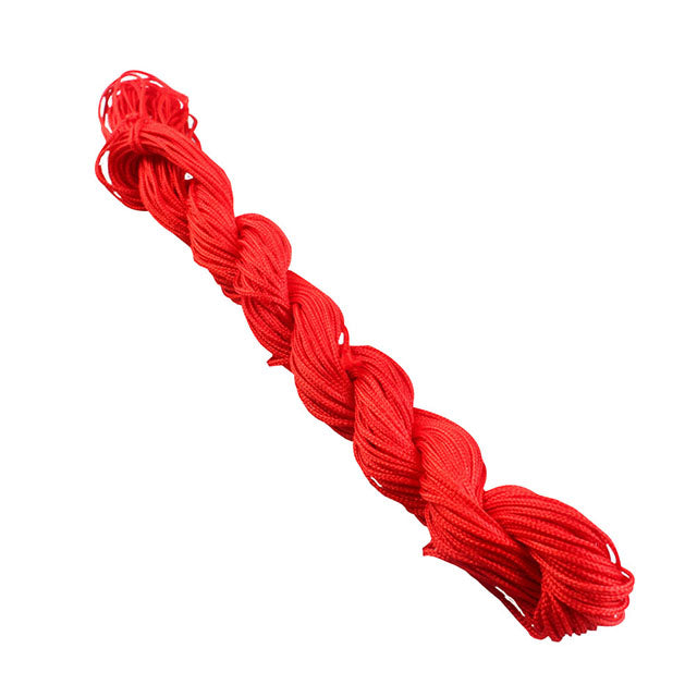 1mm 25Yards Braided Chinese Knot Cord Bracelet Necklace Beading Thread String