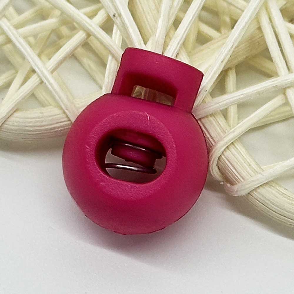 10pcs MIxed Color Plastic Round Cord Locks Single Hole Toggle Spring Stopper