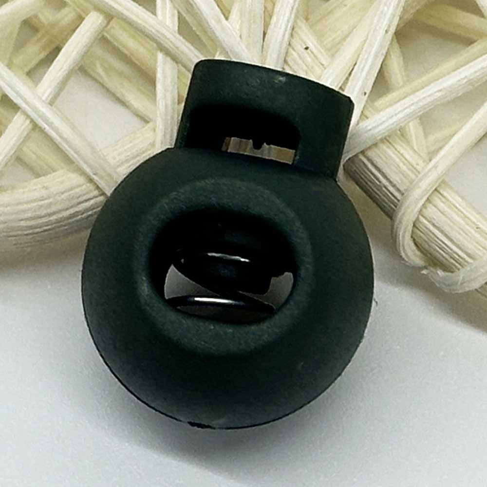 10pcs MIxed Color Plastic Round Cord Locks Single Hole Toggle Spring Stopper