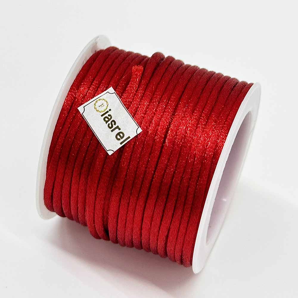 10 Meters/Roll 2.5MM Nylon Chinese Knotting Silky Macrame Braided Satin Cord