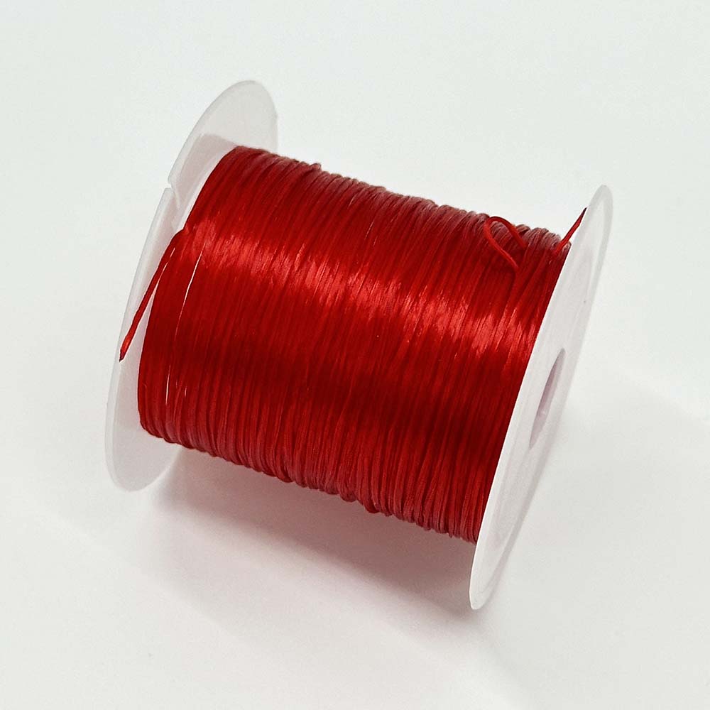 0.8mm 10Yards Elastic Bead Cord Flat Elastic Crystal String for Stretch Bracelet  Beading Bracelet Necklace Jewelry Making Craft Supplies