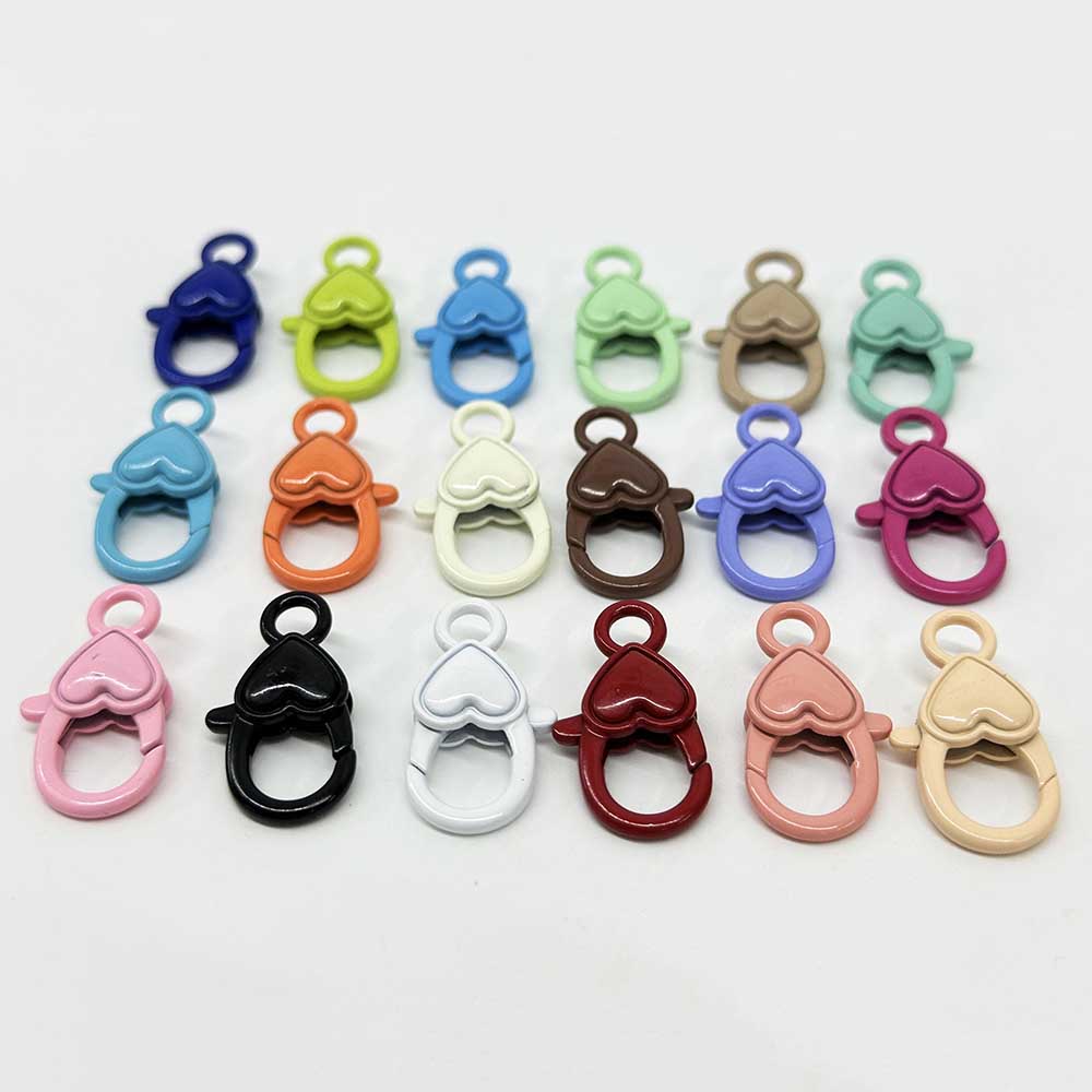 10pcs Mixed Spray Painted Alloy Lobster Clasps Hooks Connectors for Jewelry Bracelet Necklace Making