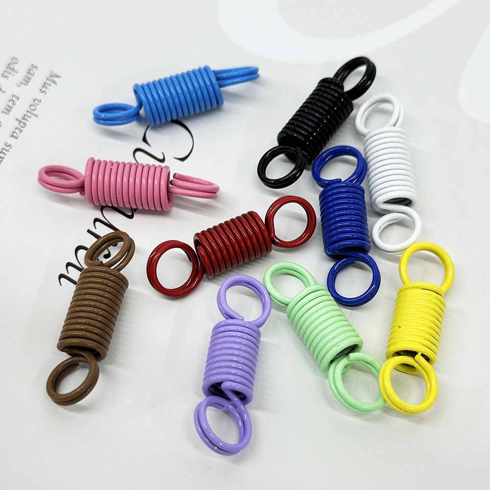 5pcs Multifunctional Decorative Buckle DIY Keyring Connection Buckle Double Coil Spring Jewelry Accessories