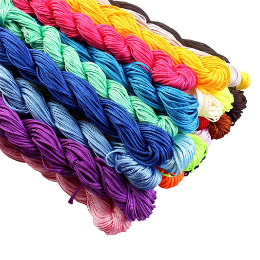 26colors 1mm Chinese Macrame Knotting Cord for Making Jewelry Bracelets