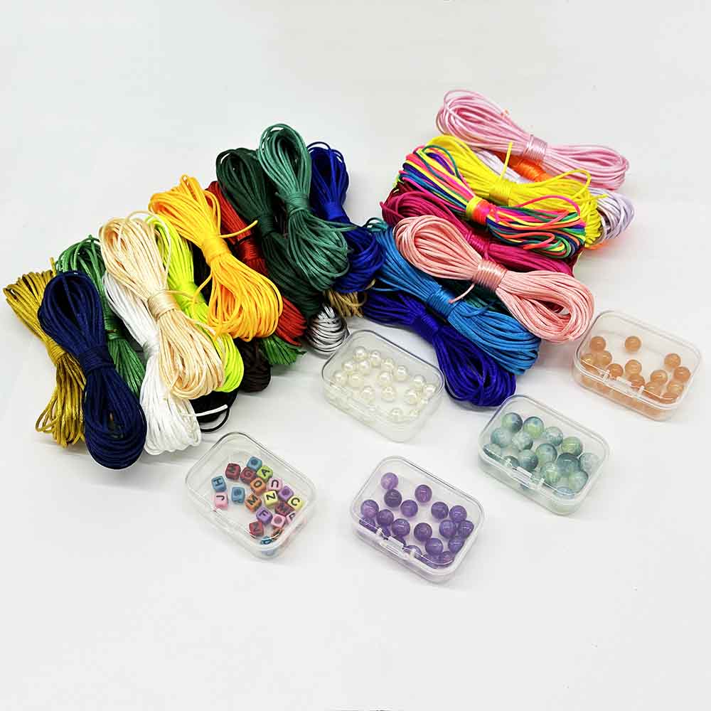 28pcs 1.5mm 2.0mm 2.5mm Chinese Macrame Knotting Cord Kit