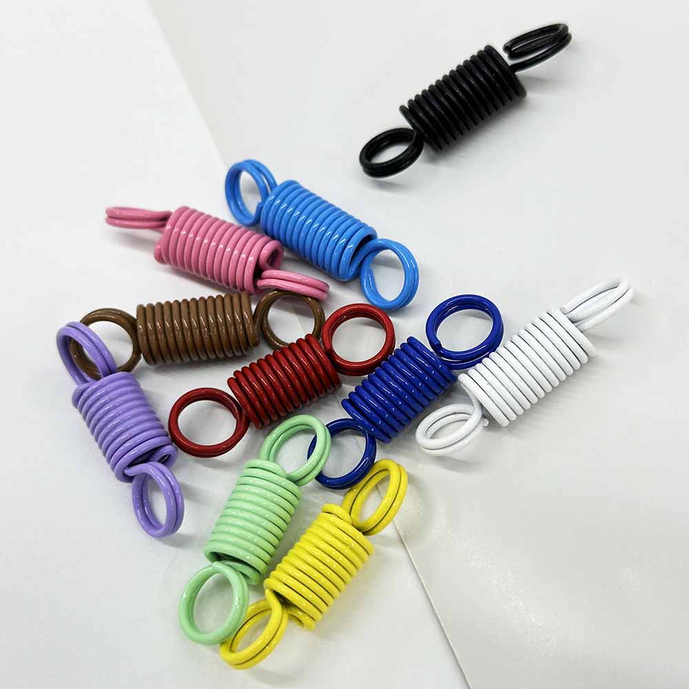 5pcs Multifunctional Decorative Buckle DIY Keyring Connection Buckle Double Coil Spring Jewelry Accessories