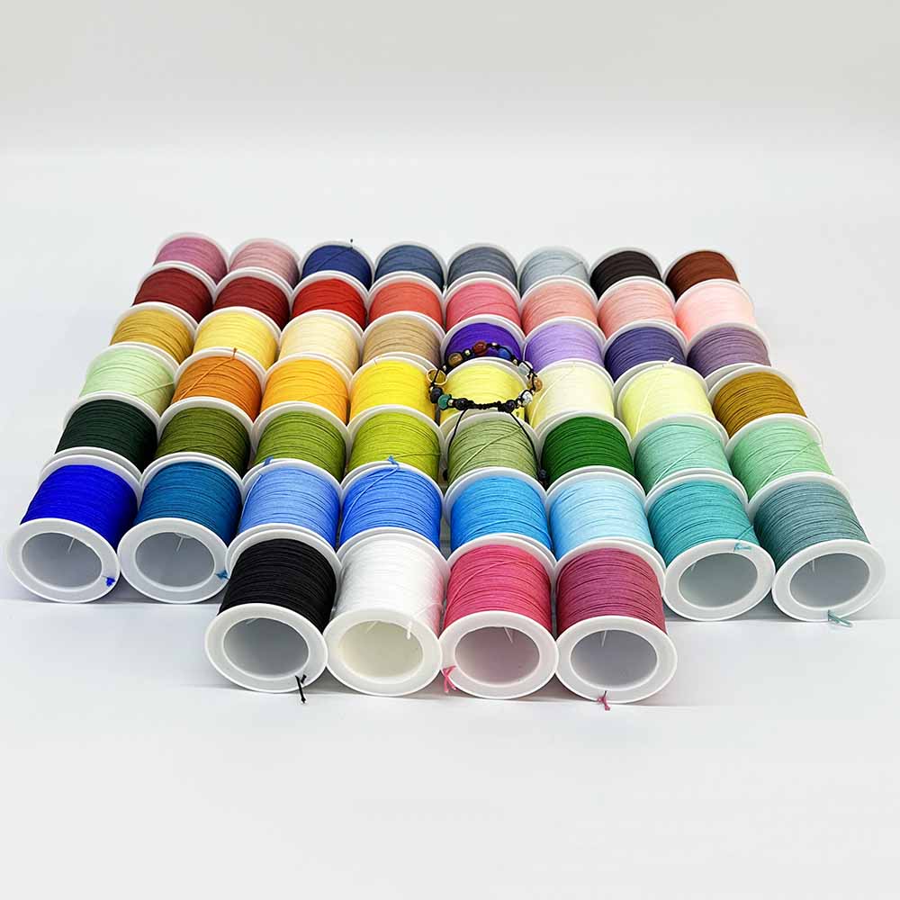 52rolls 72 0.8mm Jade Rope Cord Nylon Thread for DIY Jewelry Making Woven Bracelet Necklace