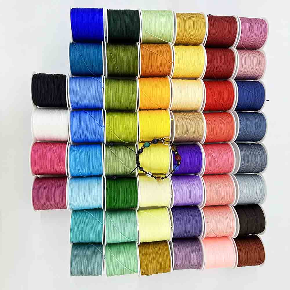 52rolls 72 0.8mm Jade Rope Cord Nylon Thread for DIY Jewelry Making Woven Bracelet Necklace