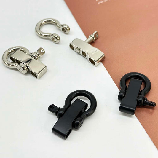 Alloy Steel Paracord Bracelet Shackle Adjustable C-shaped/U-shaped Metal Detachable Buckle Clips