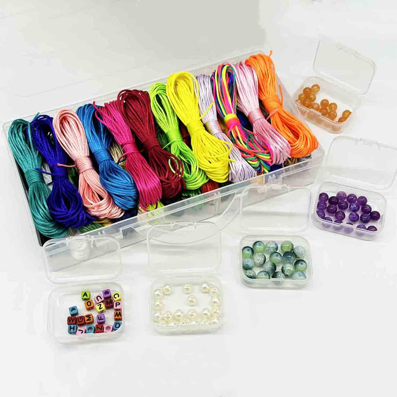 28pcs 1.5mm 2.0mm 2.5mm Chinese Macrame Knotting Cord Kit