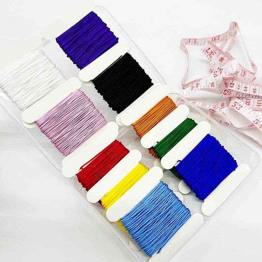 19pcs/set 9 Strands Gradient Colorful Gradient Strand Thread Kit