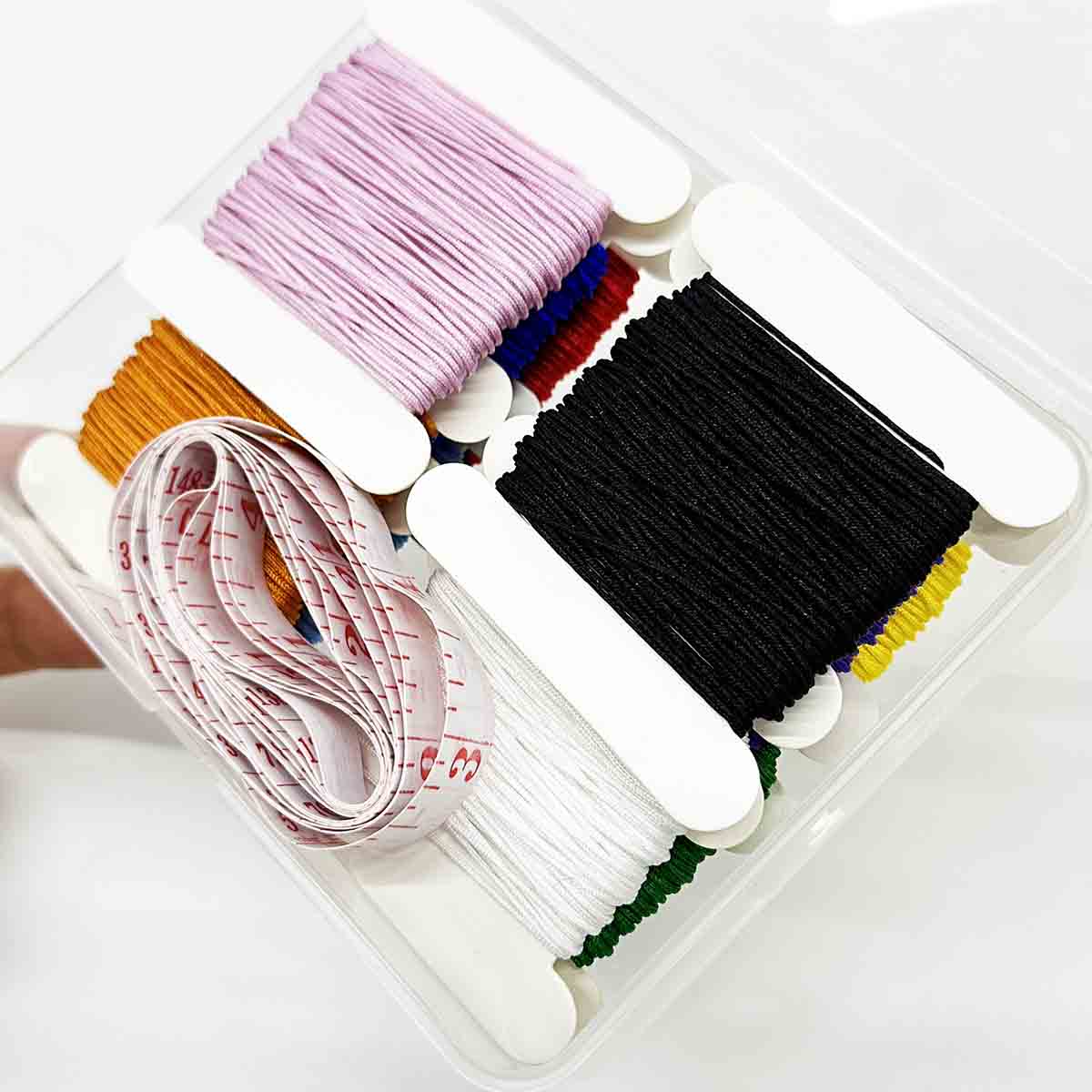 19pcs/set 9 Strands Gradient Colorful Gradient Strand Thread Kit