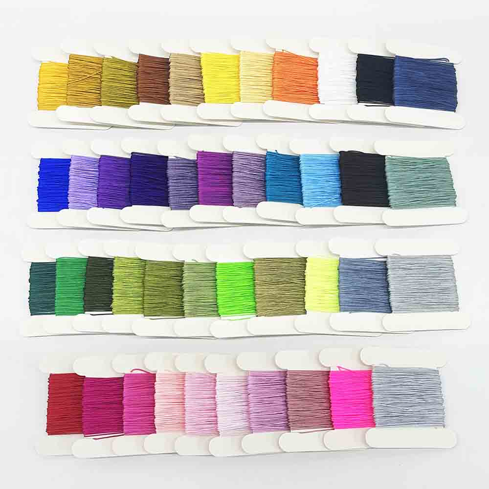 19pcs/set 9 Strands Gradient Colorful Wax Cord Kit