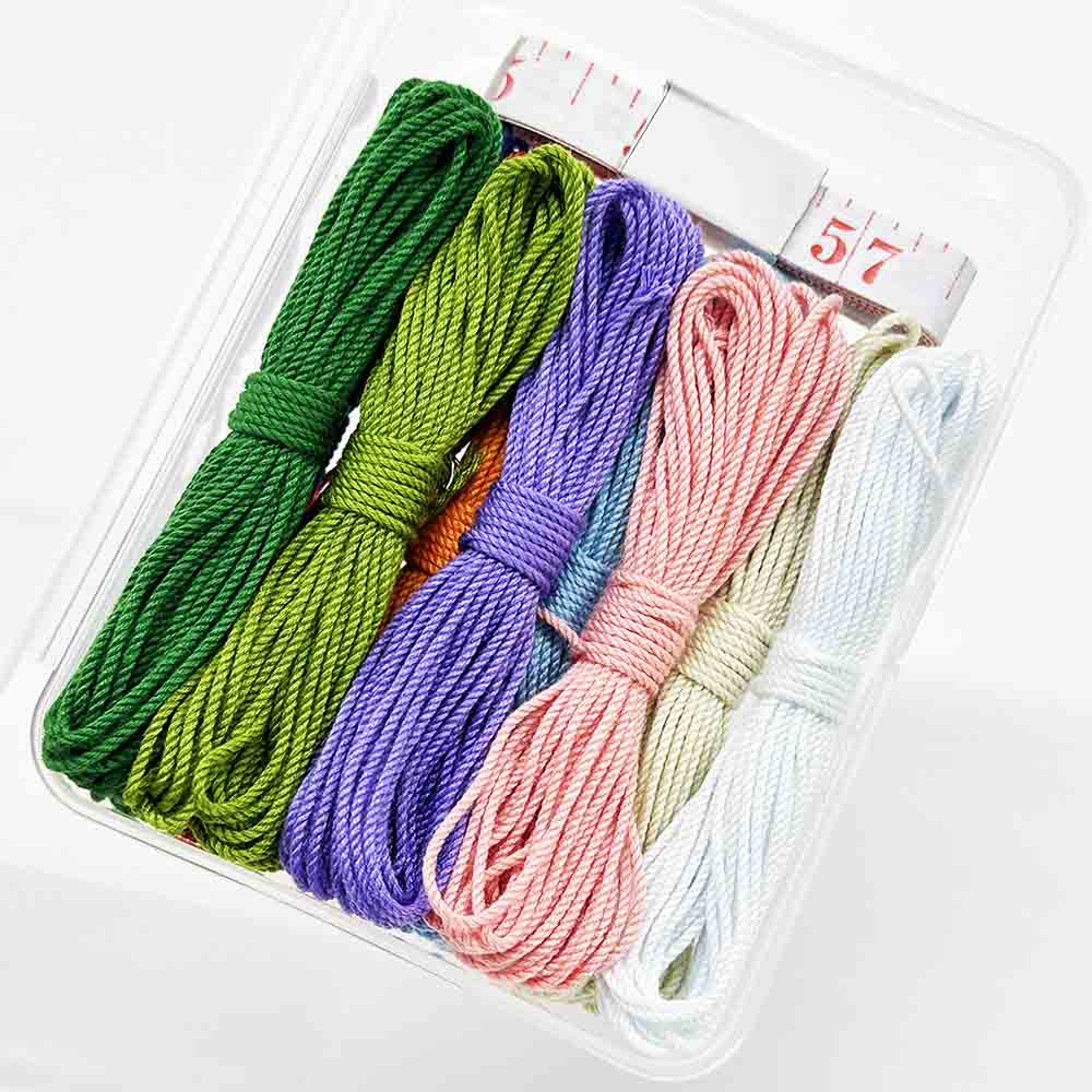 10color 1.0MM 5Yards Macrame Cotton Cord Twisted Cotton Rope Set