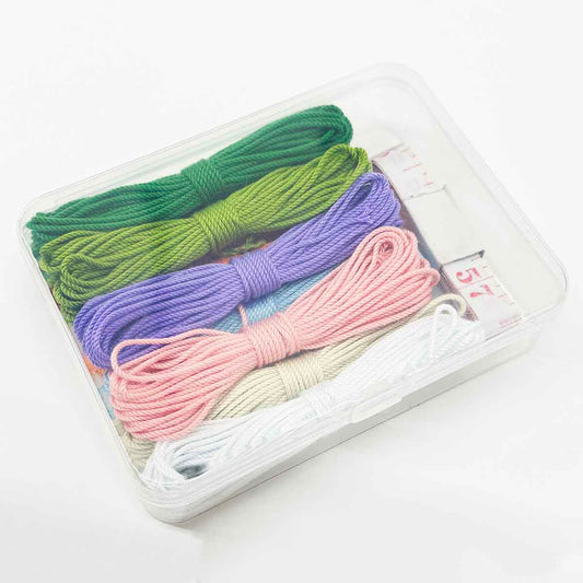 10color 1.0MM 5Yards Macrame Cotton Cord Twisted Cotton Rope Set