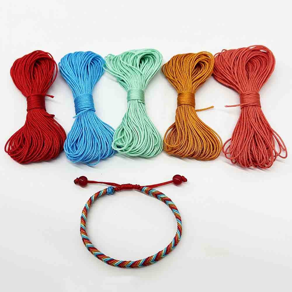 No.72 0.8mm 5bundles 20yards/bundles Moonlight over The Lotus Pond Color Series Nylon Cord Braided Jewelry Bracelet String Rope