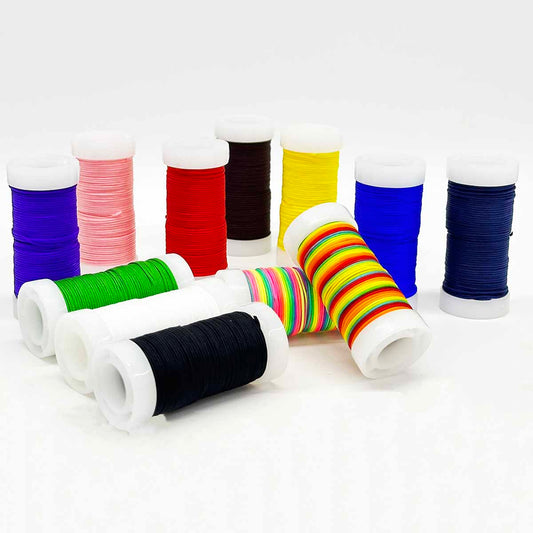 No.72 0.8mm 12rolls/set 12colors Nylon Boxed Jade Thread Braided Rope