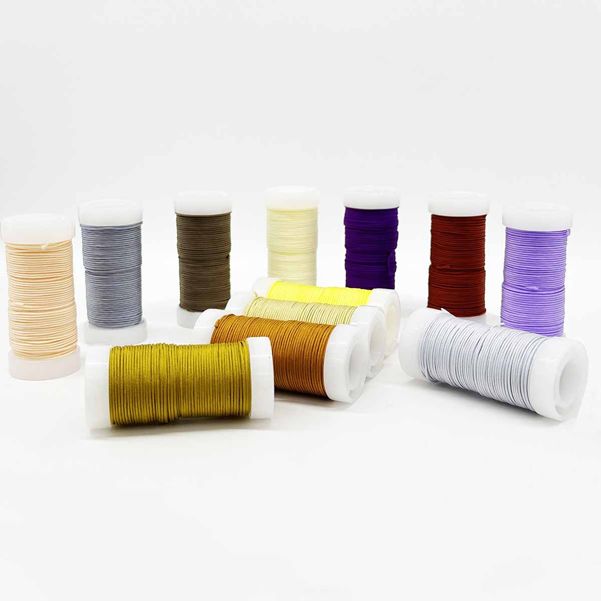 No.72 0.8mm 12rolls/set Deep Color Series Handmade DIY Bracelets Jewelry Jade Thread