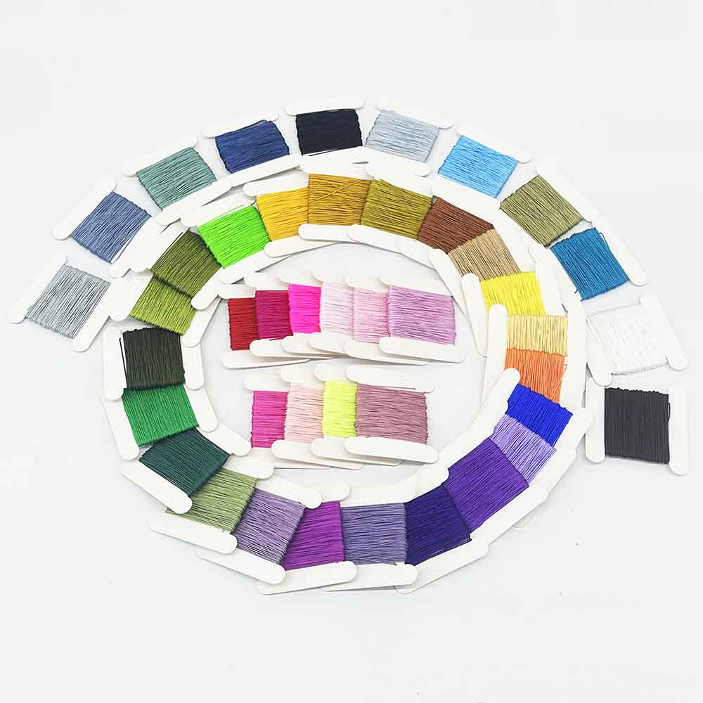 19pcs/set 9 Strands Gradient Colorful Wax Cord Kit