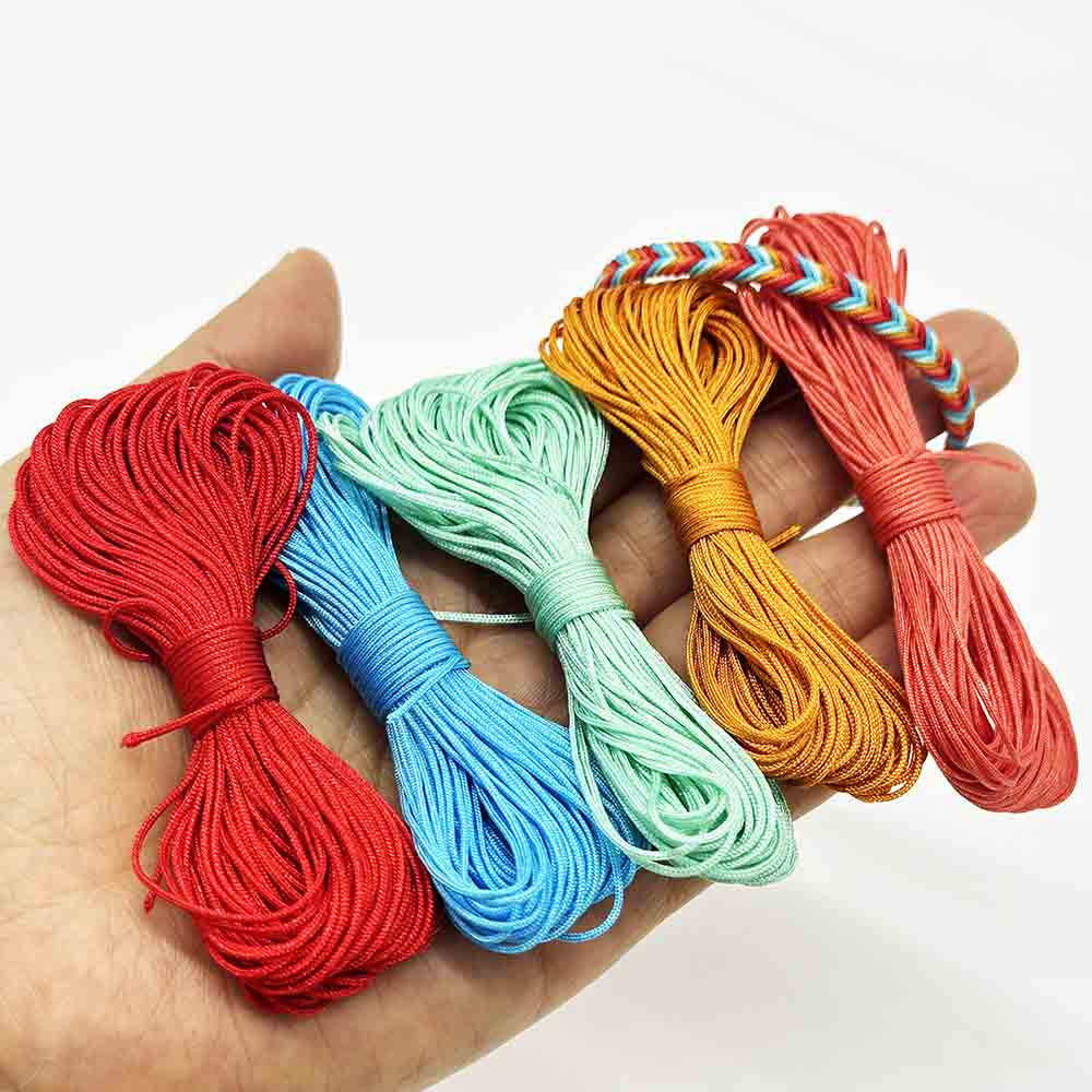 No.72 0.8mm 5bundles 20yards/bundles Moonlight over The Lotus Pond Color Series Nylon Cord Braided Jewelry Bracelet String Rope