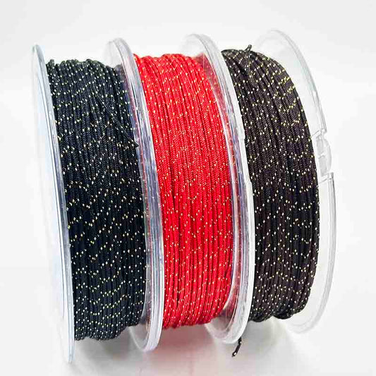 No.72 0.8mm 20yards Nylon Cord Beading Thread Jade Rope Bracelet Braided Rope String with Gold Rope