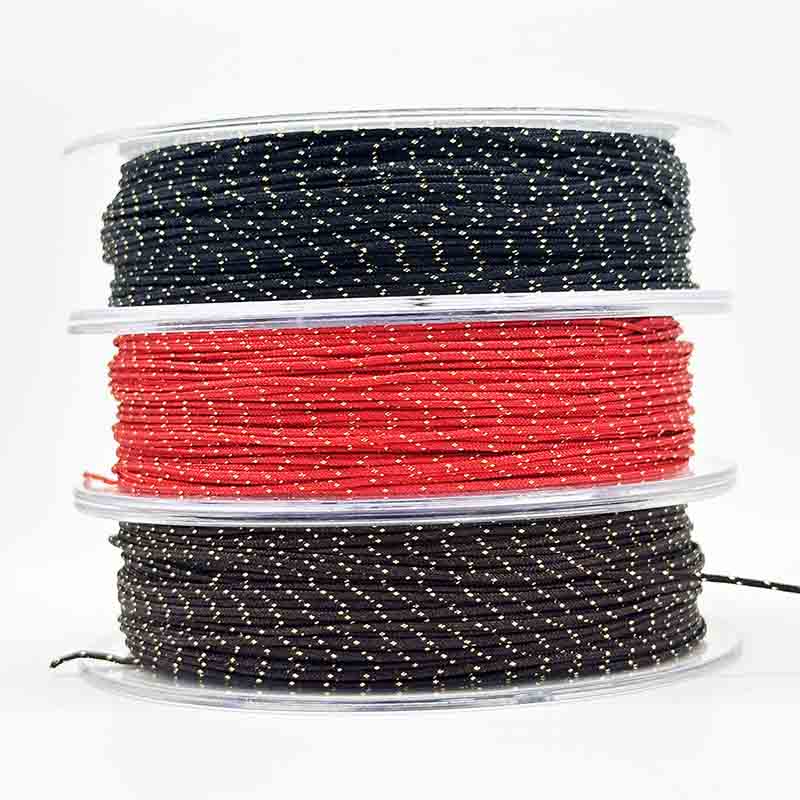 No.72 0.8mm 20yards Nylon Cord Beading Thread Jade Rope Bracelet Braided Rope String with Gold Rope